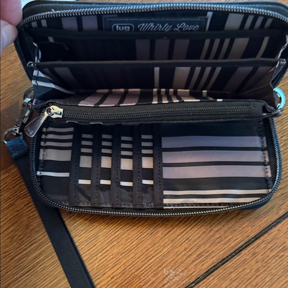 Lug Black Wristlet with Love Script - Picture 4 of 11